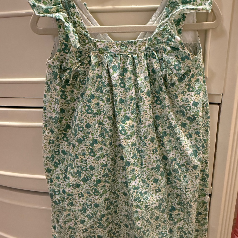 Bisby Girl 6 Green Floral Knit Dress